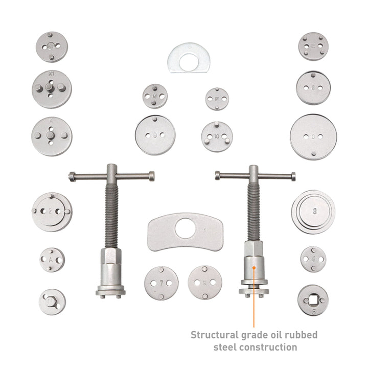 Mishimoto Brake Caliper Piston Wind Back Tool Kit 22-Piece - Universal - OneFastShop