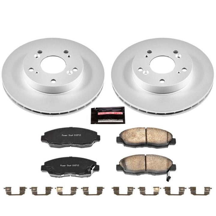 PowerStop Front Z17 Evolution Geomet Coated Brake Kit for 06-11 Honda Civic - OneFastShop