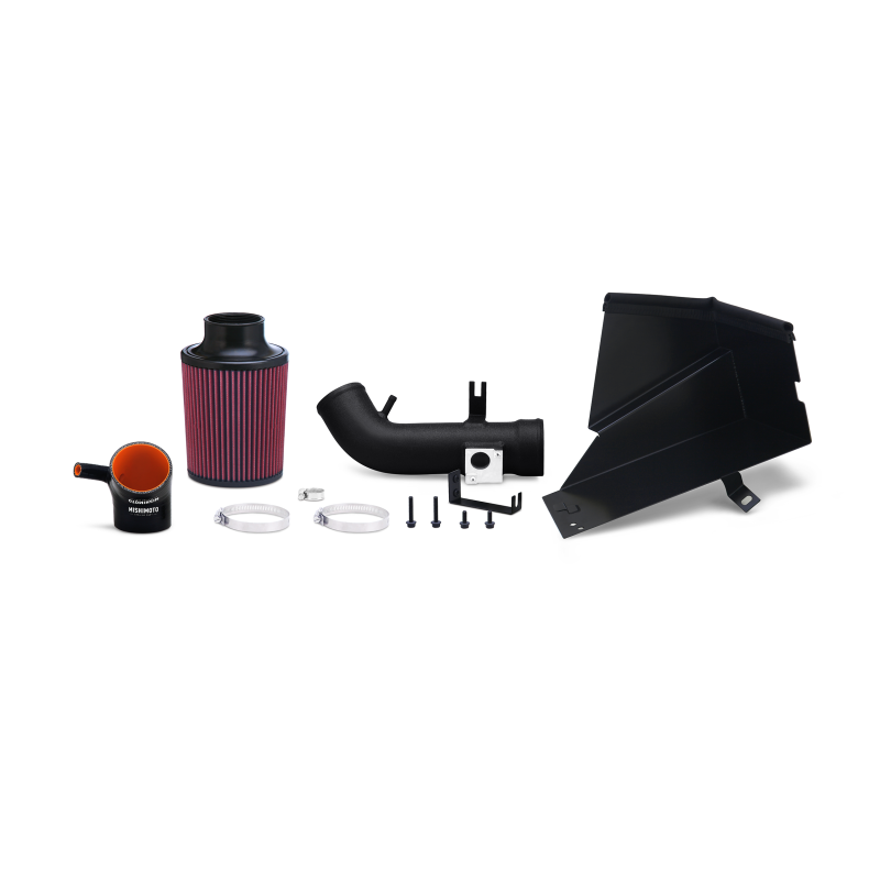 Mishimoto Performance Air Intake with Heat Shield - Wrinkle Black for 06-11 Honda Civic Si - OneFastShop