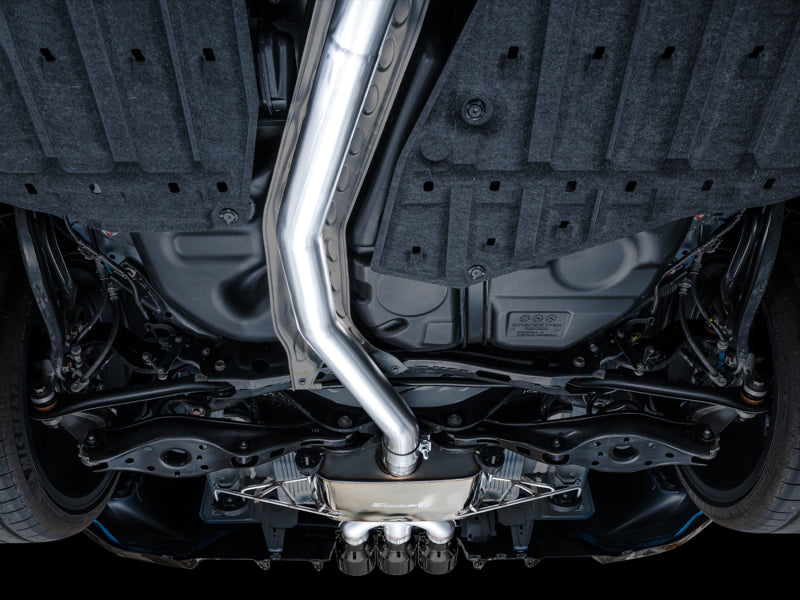 AWE Tuning Touring Edition Exhaust with Triple Diamond Black Tips for 2023 Honda Civic Type R