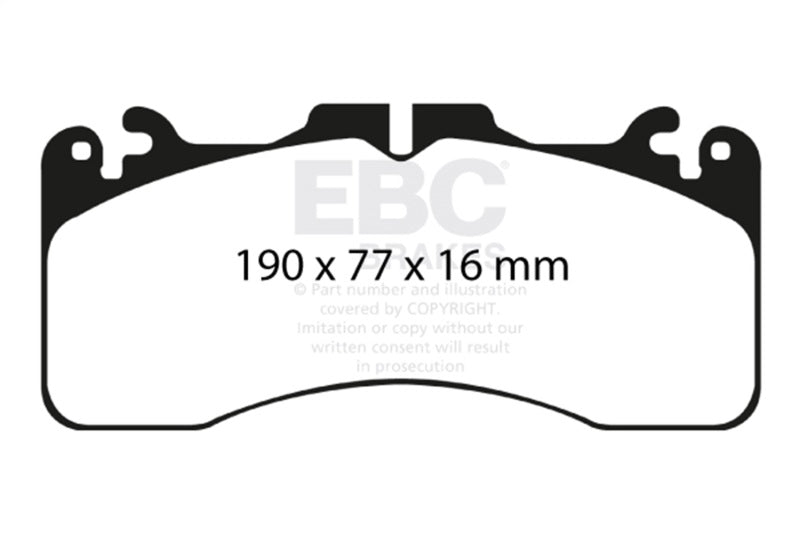 EBC Redstuff Front Brake Pads for 2007-2017 Lexus LS460 4.6 Sport - OneFastShop