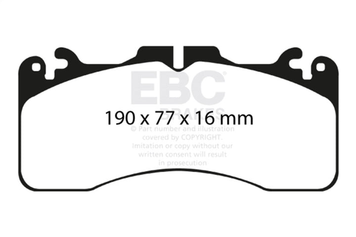 EBC Redstuff Front Brake Pads for 2007-2017 Lexus LS460 4.6 Sport - OneFastShop
