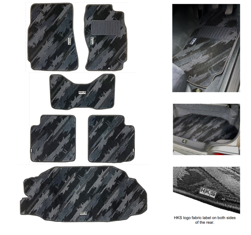 HKS Floor Mats – BCNR33 for RHD Full Set OCT