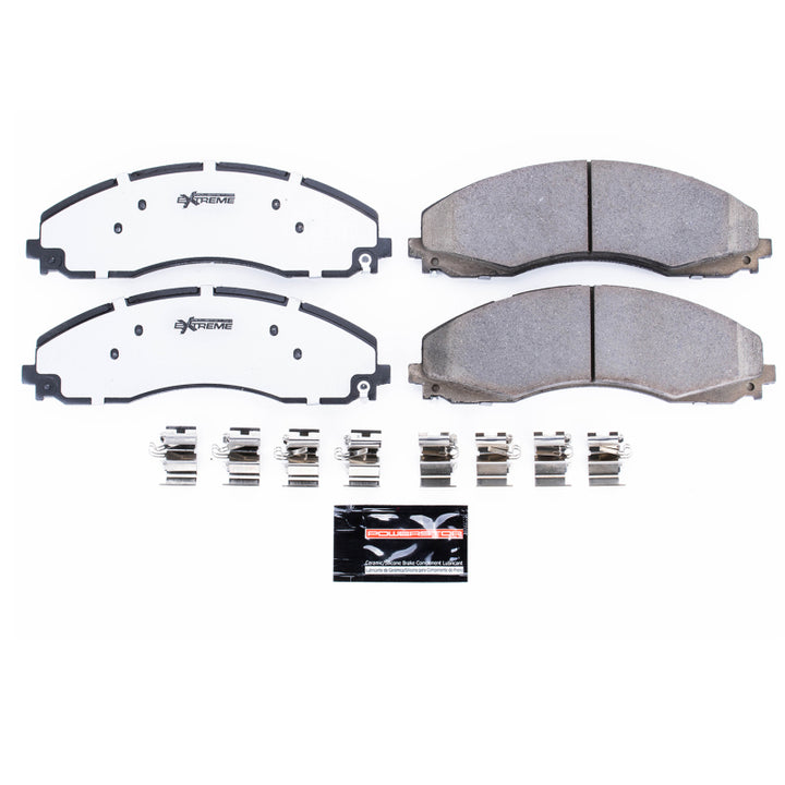 PowerStop Z36 Truck & Tow Brake Pads With Hardware For 17-19 Ford F-450 Super Duty