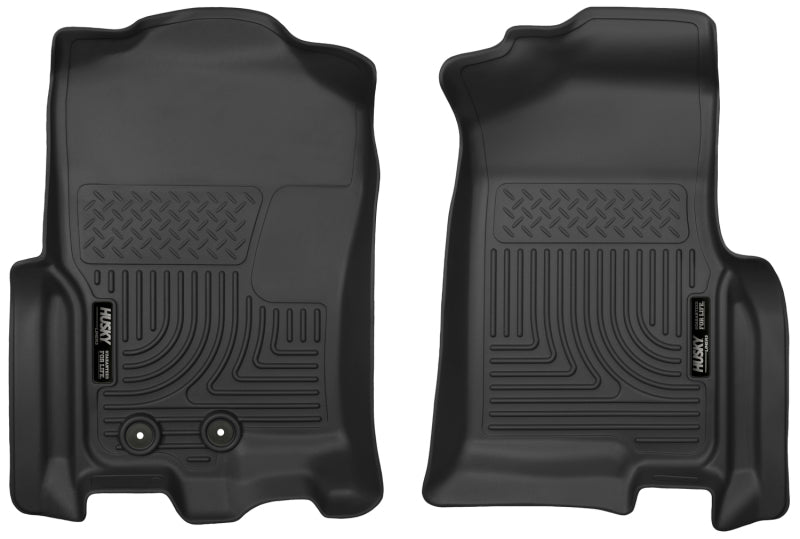 Husky Liners X-Act Contour Front Black Floor Liners for 11-17 Ford Expedition EL King Ranch Limited Platinum XL XLT - OneFastShop