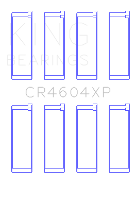King Engine Bearings High Performance Rod Bearing Set - Size STDX for 07-09 Mazdaspeed 3 L3-VDT MZR DISI (t) Duratec