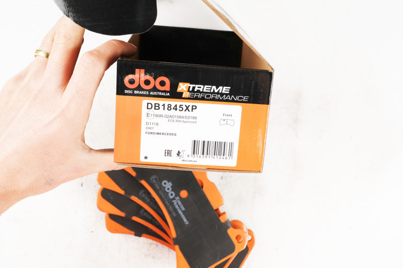 DBA Xtreme Performance Front Brake Pads - Ford Mustang / Subaru WRX / Alfa Romeo Giulia 2005-2021, image 3