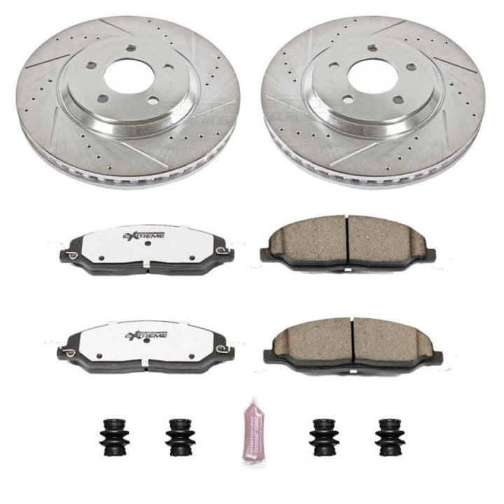 PowerStop Front Z26 Street Warrior Brake Kit for 05-10 Ford Mustang