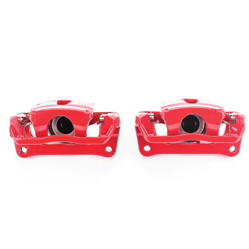 PowerStop Rear Red Calipers with Brackets Pair for 12-17 Ford F-150 - OneFastShop