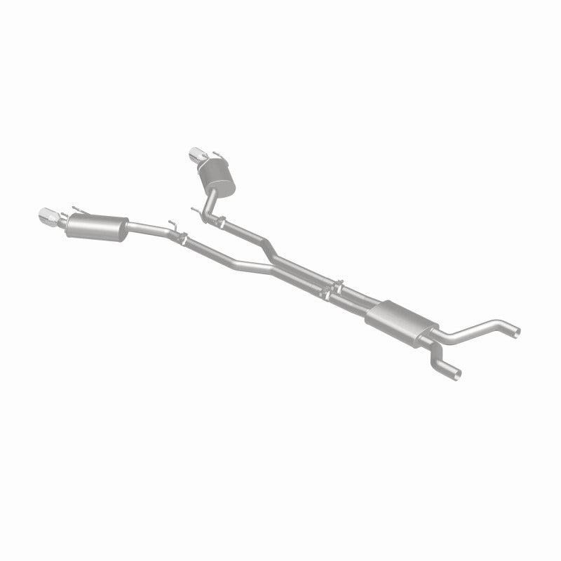 MagnaFlow Cat-Back Exhaust System Stainless Dual Split Rear Exit 4in Tips - 11-15 Chevy Camaro 3.6L V6 - OneFastShop