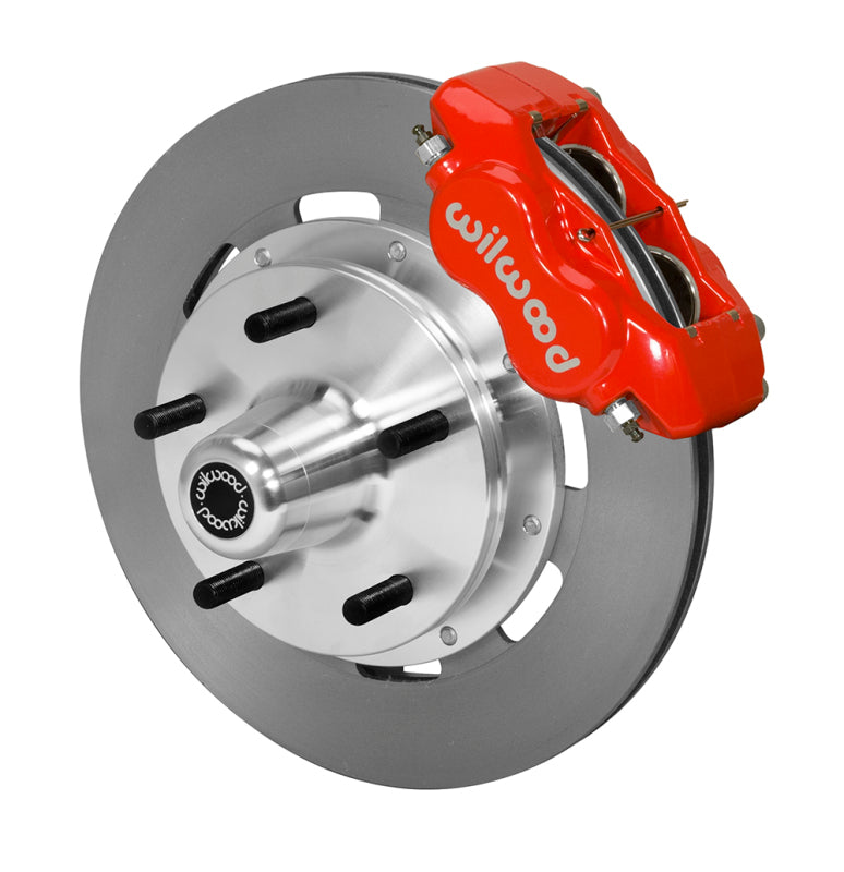 Wilwood Forged Dynalite Front Big Brake Kit - Ford Mustang II / Pinto 1975-1980 - Red