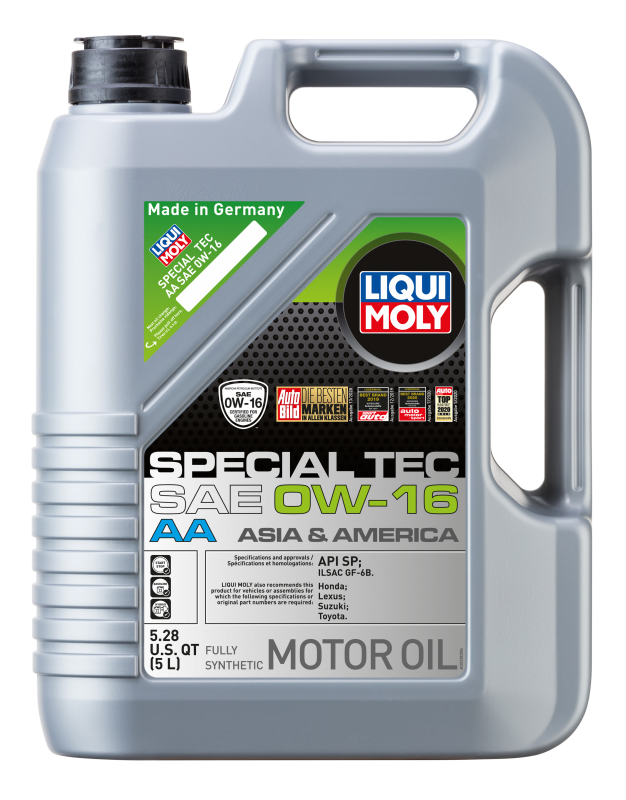 LIQUI MOLY 5L Special Tec AA Motor Oil SAE 0W16 for Honda Fit 2018-2020 and Hyundai Sonata 2020-2024