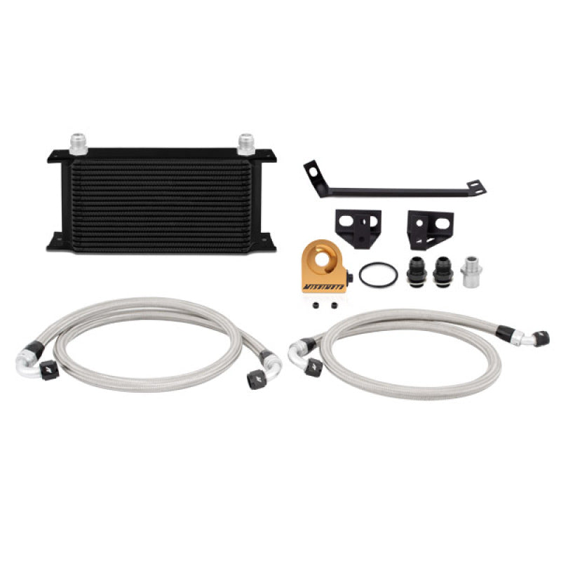 Mishimoto Oil Cooler Kit Thermostatic Black - Ford Mustang EcoBoost 2015-2017