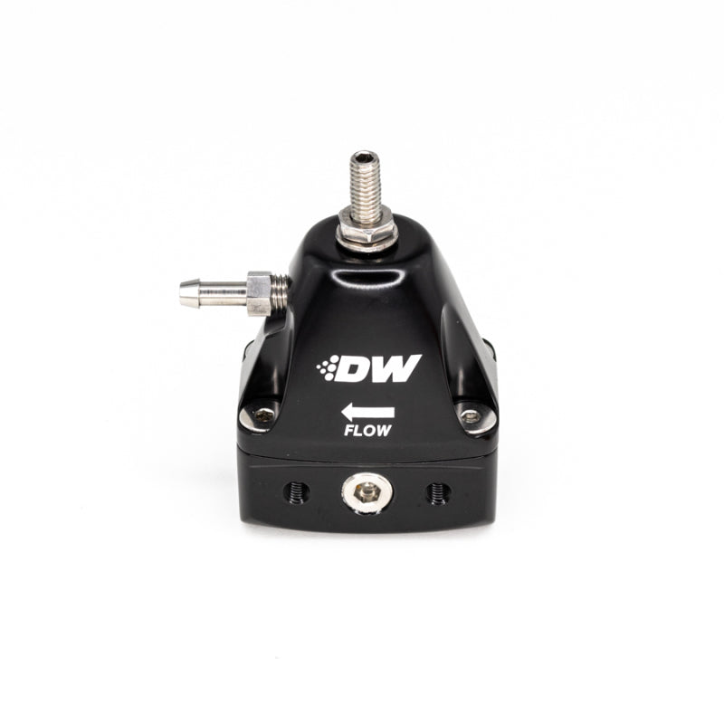 DeatschWerks DWR1000iL In-Line Adjustable Fuel Pressure Regulator Black