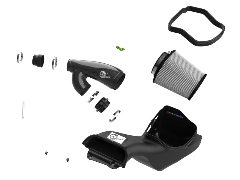 Afe Track Series Carbon Fiber Cold Air Intake System w/ Pro DRY S Filter for 21-24 Ford F150 Raptor