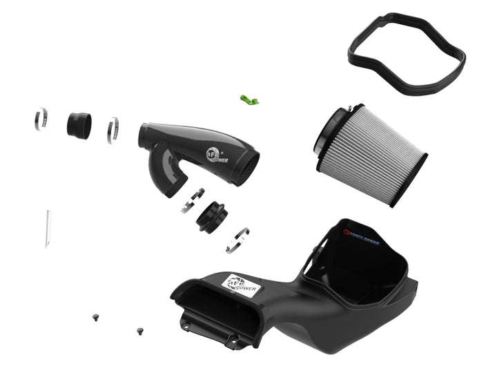 Afe Track Series Carbon Fiber Cold Air Intake System w/ Pro DRY S Filter for 21-24 Ford F150 Raptor