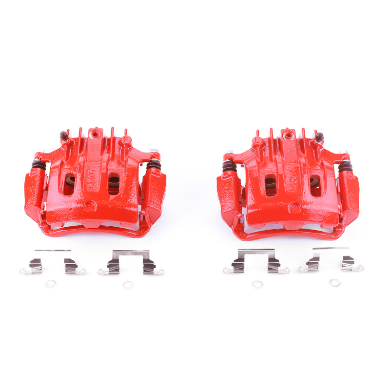 PowerStop Rear Red Calipers with Brackets for 00-05 Ford Excursion - Pair - OneFastShop