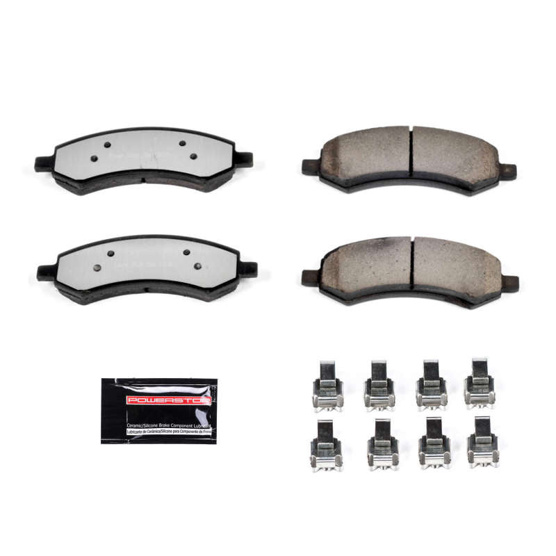 PowerStop Z36 Front Truck & Tow Brake Pads with Hardware for 07-09 Chrysler Aspen