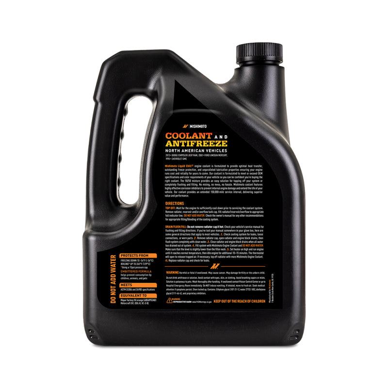 Mishimoto Liquid Chill EG Coolant - Orange, North American Vehicles