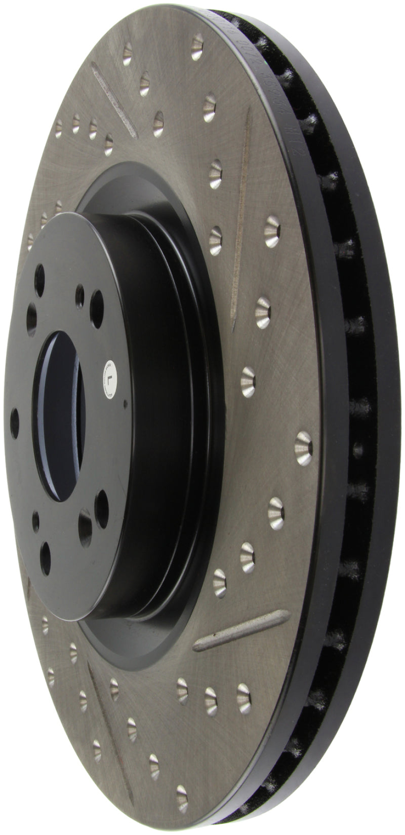 StopTech Slotted & Drilled Left Front Rotor for 02-06 Acura RSX Type S & 06-09 Honda Civic Si - OneFastShop