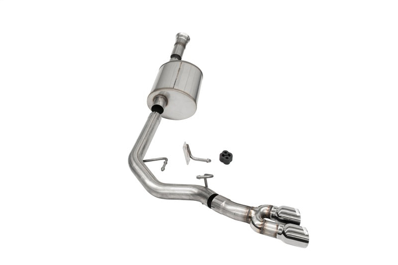 Corsa 2021–2025 5.0L V8 Sport Cat-Back Exhaust for Ford F-150 SuperCab/6.5 in. Bed – Front of Tire Exit Polished - OneFastShop