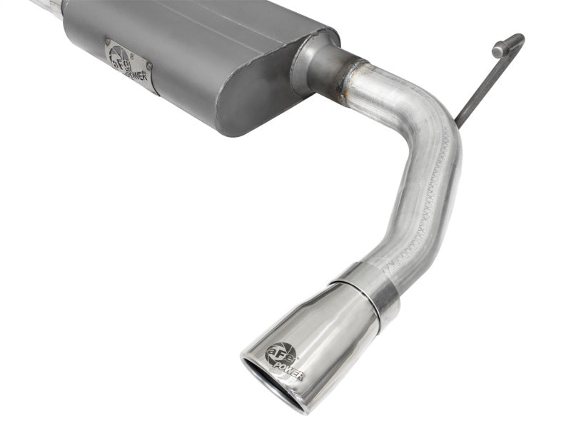 aFe Scorpion 2-1/2in Steel Axle-Back Exhaust 07-18 Jeep Wrangler JK V6-3.6/3.8L