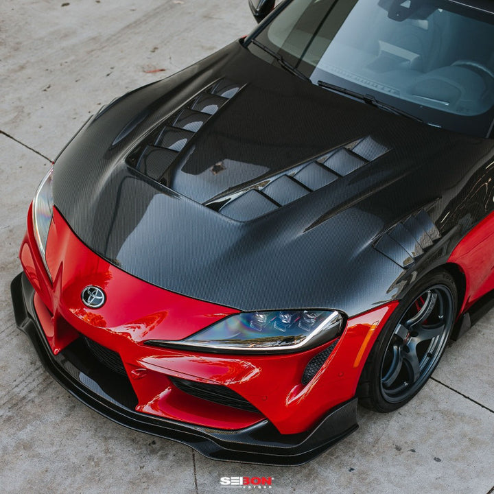 Seibon TV-Style Carbon Fiber Hood for 2020+ Toyota GR Supra