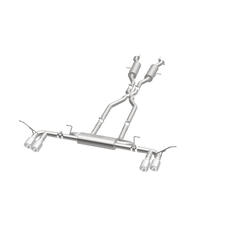 Magnaflow Cat Back Exhaust SS 2.5in Quad Split Polish 4in Tip for 14-15 Jeep Grand Cherokee 3.6L 5.7L V6 V8 - OneFastShop