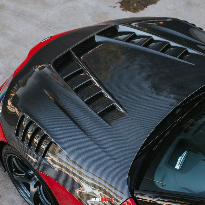 Seibon TV-Style Carbon Fiber Hood for 2020+ Toyota GR Supra
