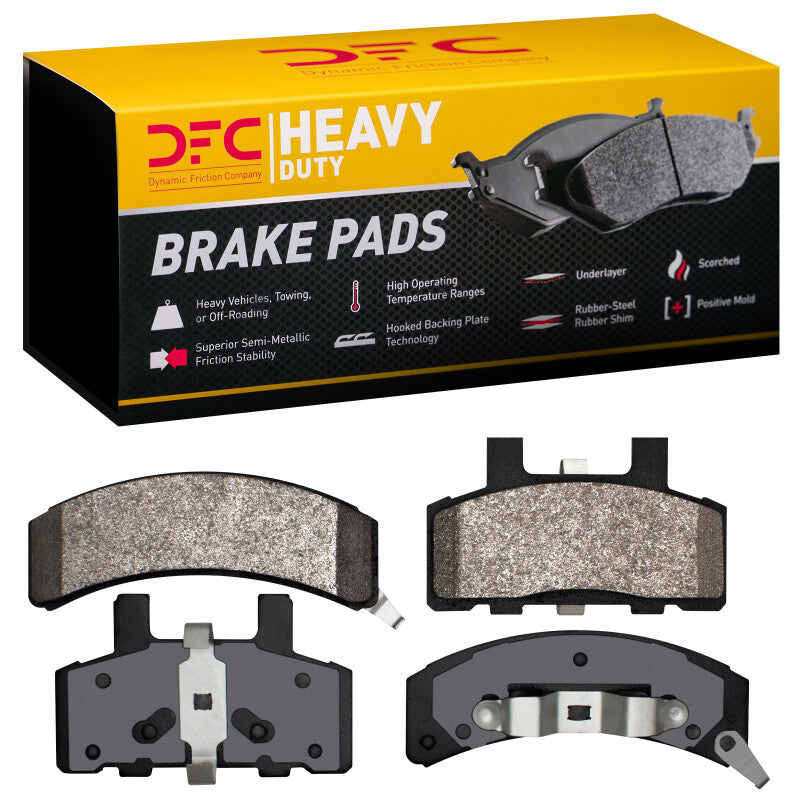 DFC Heavy Duty Semi-Metallic Front Brake Pads - Chevrolet C1500 / Tahoe / Dodge Ram 1500 1988-2002
