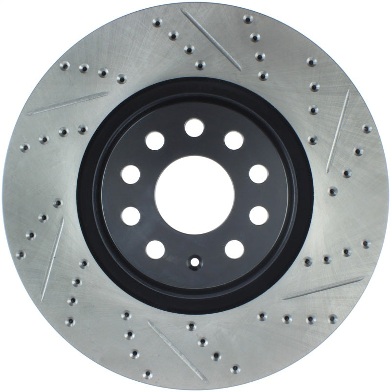 Stoptech Slotted & Drilled Sport Brake Rotor for Audi A3 Q3 S3 Volkswagen Arteon GTI Jetta Tiguan 2014-2023 - OneFastShop