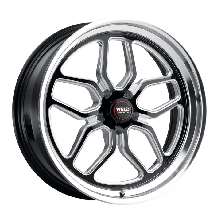 Weld S107 Wheel 22X10.5 Laguna 5X115 ET20 BS6.5 Gloss Black MIL Dia 71.5 (71.5) - OneFastShop