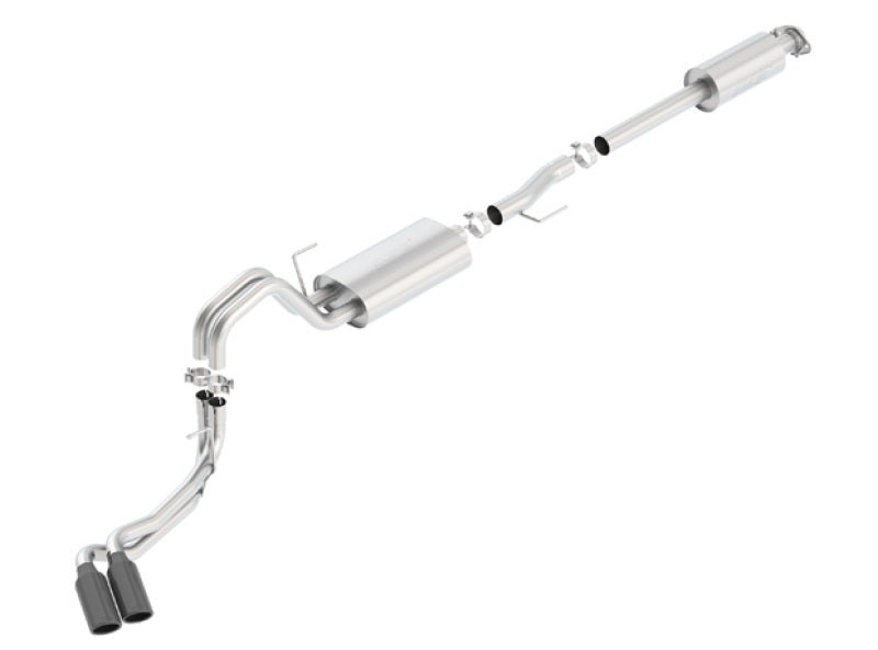 Borla Side-Exit Cat-Back Exhaust Black Chrome - Ford F-150 2.7/3.5L V6 5.0L V8 2015-2020
