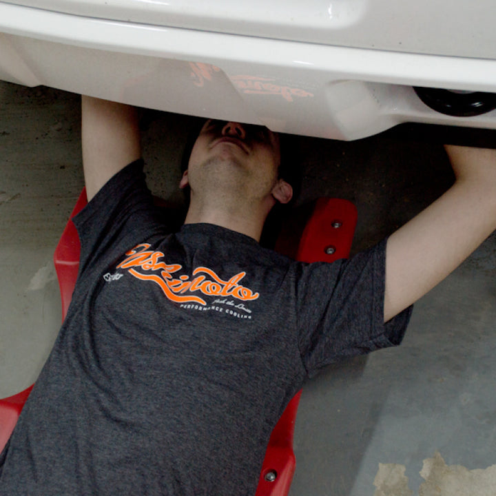 Mishimoto Athletic Script Heather Gray T Shirt Small - OneFastShop