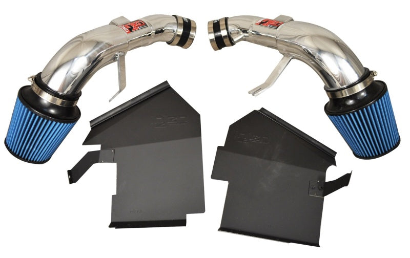 Injen 14 Infiniti Q50 3.7L V6 Polished Dual Short Ram Intake with MR Technology and Heat Shields 2014-2015 Q50 Base/Premium/Sport - OneFastShop