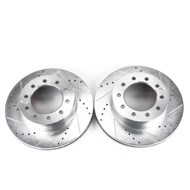 PowerStop Evolution Front Drilled & Slotted Rotor - Ford F-450 / F-550 Super Duty 2005-2016 - Pair