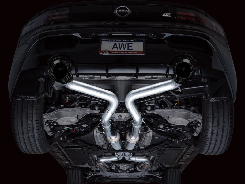 AWE Track Edition Catback Exhaust System with Diamond Black Tips for 2023 Nissan Z RZ34 RWD