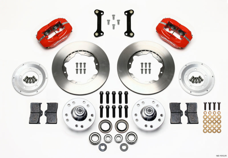 Wilwood Forged Dynalite Front Kit 11.00in Red for 82-92 Camaro Firebird - OneFastShop