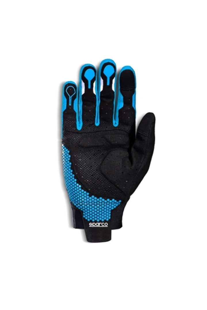 Sparco Hypergrip+ 10 Black/Blue Racing Gloves - OneFastShop