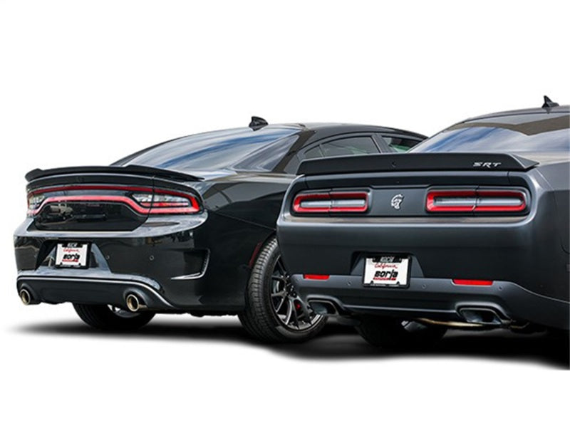 Borla ATAK Exhaust System for 15-16 Dodge Challenger Hellcat 6.2L V8 with Valve Simulator - CB Exhaust Factory Valance - OneFastShop