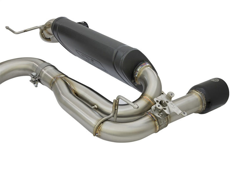 aFe MACHForce XP Cat-Back Stainless Steel Exhaust System BMW 340i/iX 440i/iX (F3X) L6-3.0L (B58) with Black Tips
