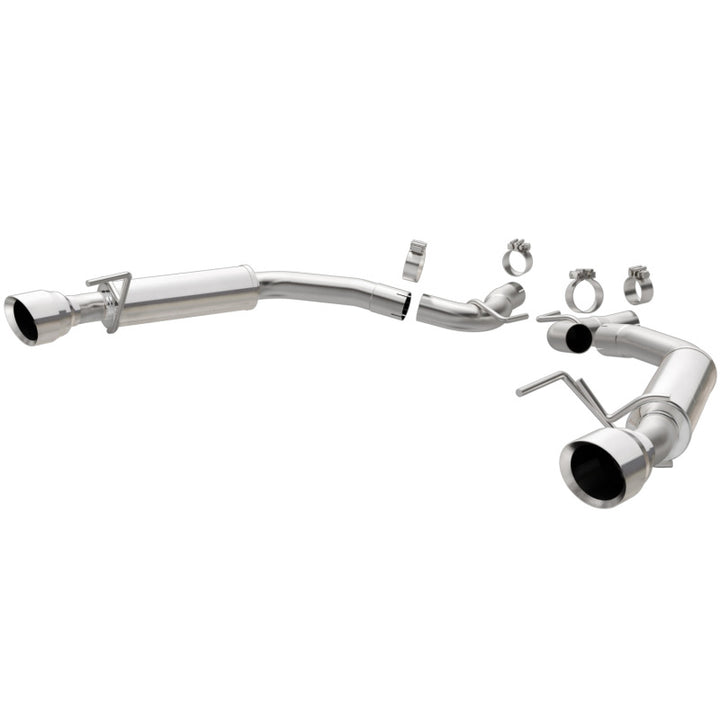Magnaflow Axle Back Exhaust System SS 2.5in Competition Dual Split Polish 4.5in Tip 2015-2023 Ford Mustang EcoBoost - OneFastShop