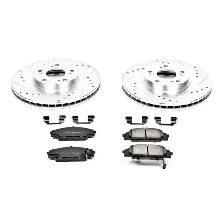 PowerStop Front Z23 Evolution Sport Brake Kit for 02-06 Acura RSX