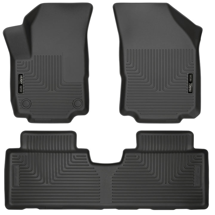 Husky Liners Weatherbeater Black Front & 2nd Seat Floor Liners for 2018-2024 Chevrolet Equinox - OneFastShop