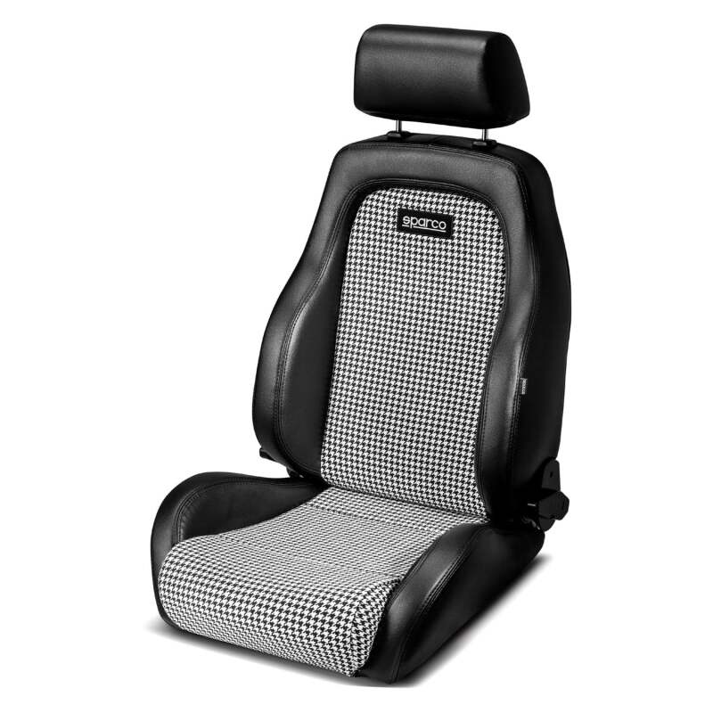 Sparco GT Reclining Sport Seat - Black and White