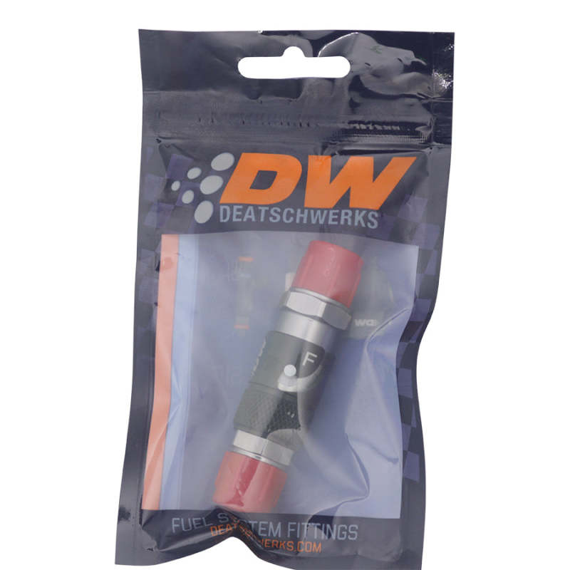 DeatschWerks 6AN Male Flare Quick Disconnect Fitting 2 Anodized Matte Black