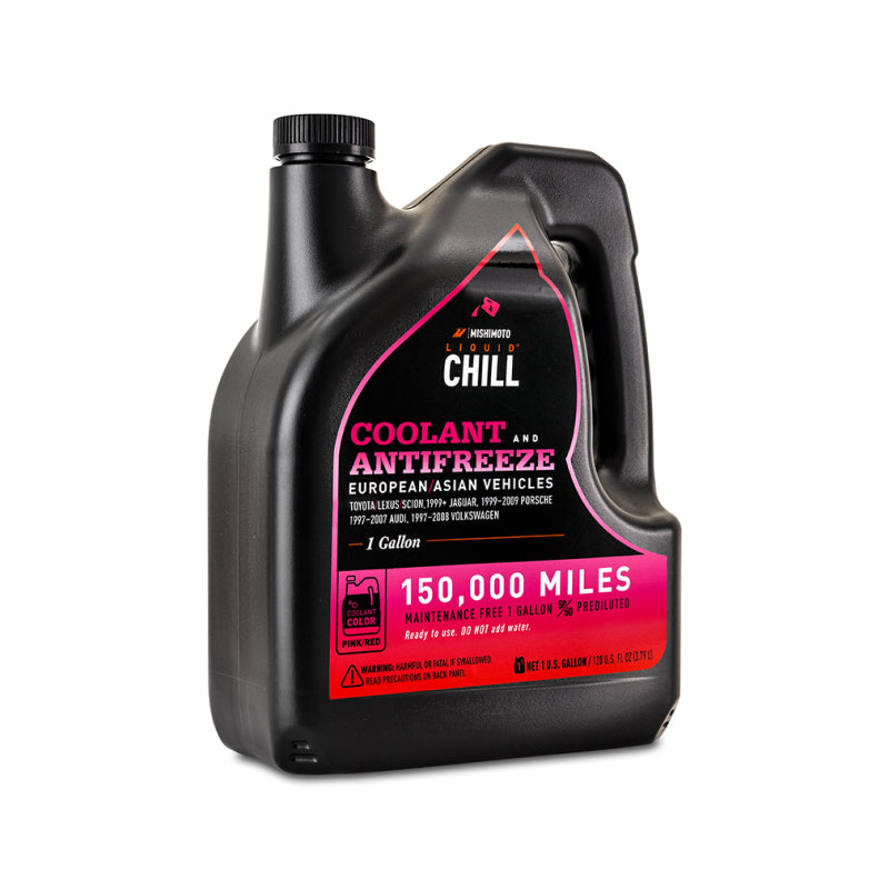Mishimoto Liquid Chill EG Coolant Pink Red European Asian - OneFastShop
