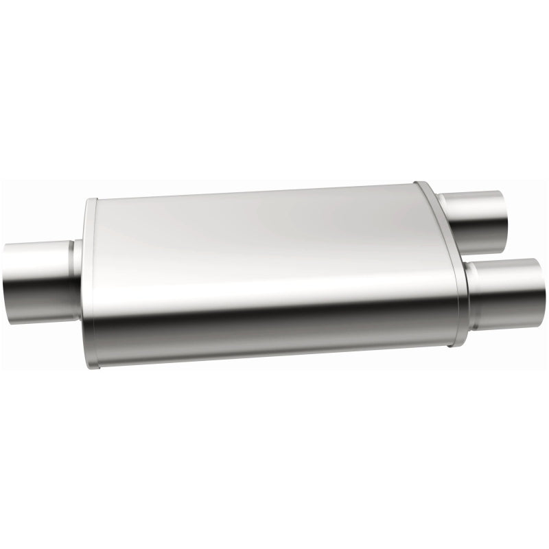 MagnaFlow Performance Muffler Stainless Steel 14X5X8-3X2.5/2.5 C/D - Compatible with Various Chevrolet, Dodge, Ford, and GMC Models
