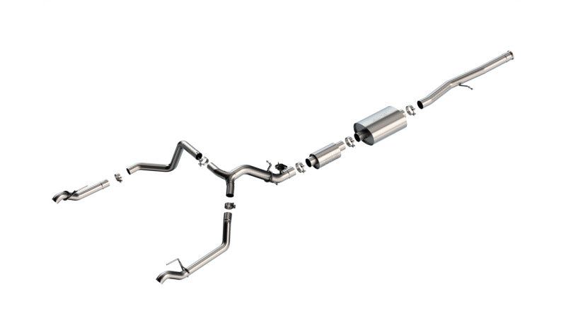 Borla Catback Exhaust S-Type 3.5" to Dual 2.75" 2024 Chevy Silverado 1500 6.2L V8 - w/ Simulator