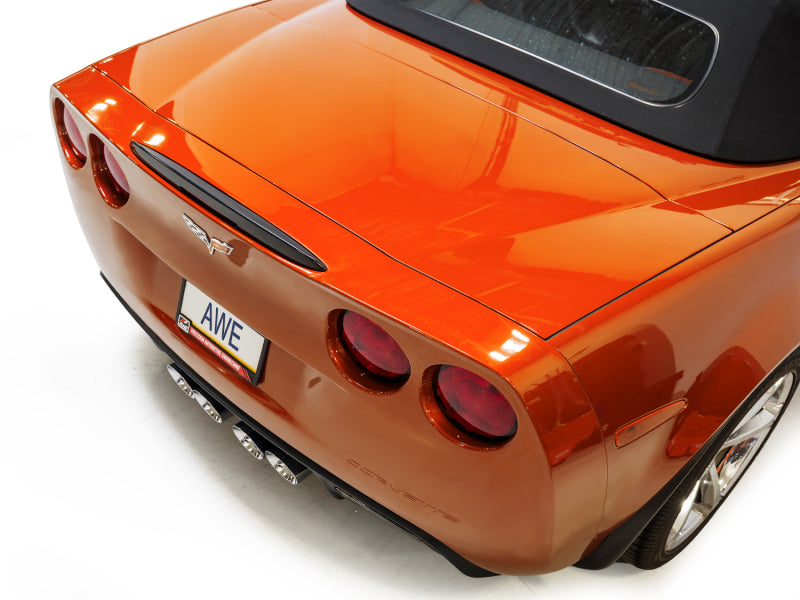 AWE Tuning Touring Edition Axle-Back Exhaust - Chevrolet Corvette C6 2005-2008 - Chrome Silver Tips, image 7